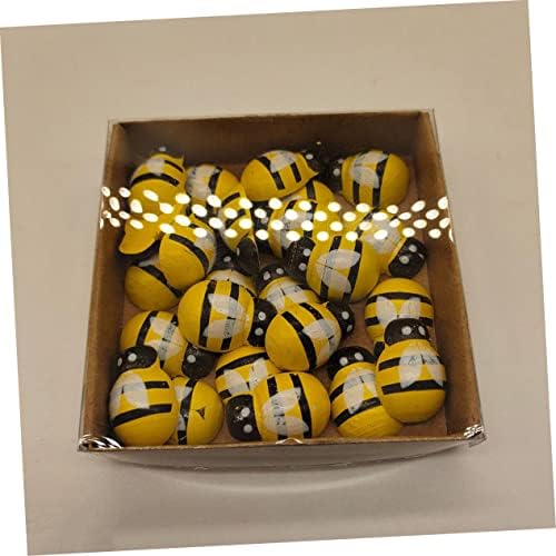 48 יחידות עץ דבורה פסל דקור פרת משה רבנו קישוט יד דקור זעיר דבורים עבור מלאכות נושא המפלגה טובות רעיונות דבורים יצירתי