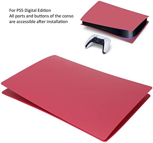 CICIGLOW PS5 צלחות אטומות הלם נוקשות, לוח החלפה לקונסולת PS5, החלפת צלחת צד PS5, אנטי-סקרט ואנטי-אבק