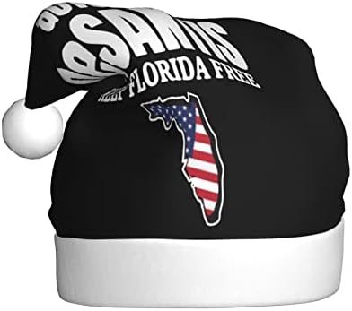 מושל רון דסנטיס לשמור פלורידה משלוח חג המולד כובע גברים נשים של סנטה כובע יוניסקס חג המולד חג כובע עבור פסטיבל מסיבת כובעים