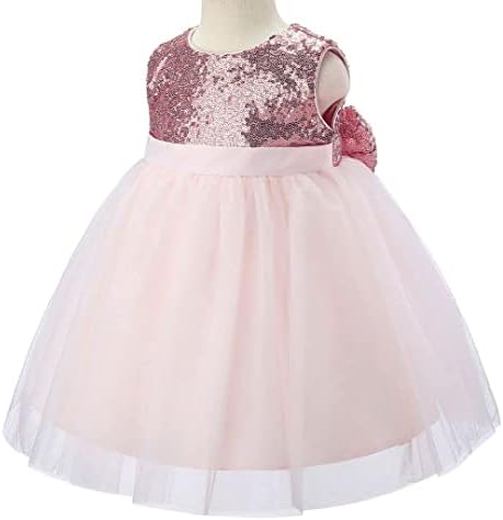 שמלות תינוקת חלומות של קשת שמלות נסיכה למסיבה שמלת יום הולדת לתינוקות רשמית עם מצנפת