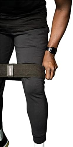 רצועת גלוט בצורת סטייק - פס התנגדות בד לתרגילי פלג גוף נמוך יותר, לנשים/גברים