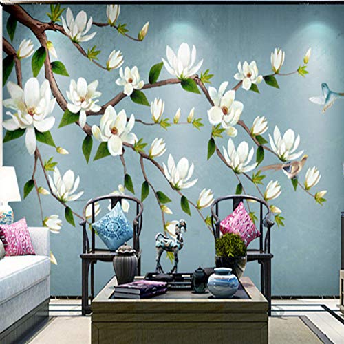 Fifikoj 3d טפט טפט בסגנון אירופאי פרחים צבועים ביד פרחים פרח עשיר רקע דקורטיבי קיר קיר טפט_450x300 סמ