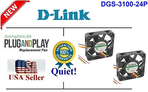 מאווררי החלפה שקטים 2x תואמים למאוורר DGS-3100-24P D-Link DGS-3100-24P