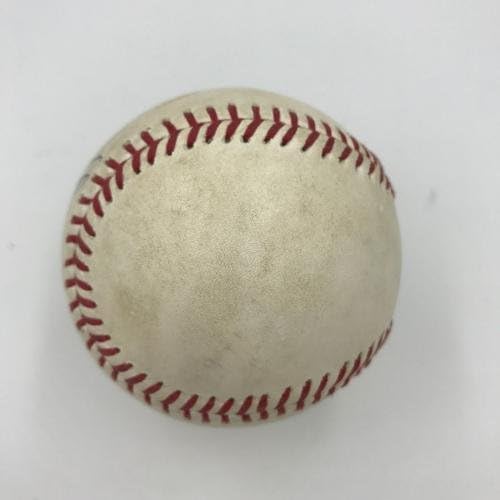 Gio Gonzalez חתום על משחק חתימה משומש בבייסבול של ליגת המייג'ור - משחק MLB השתמש בייסבול
