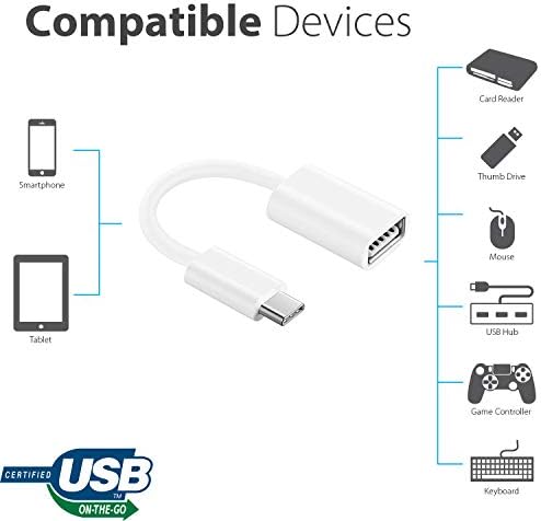 עובד מתאם OTG USB-C 3.0 עבור Sony WH-1000XM4 לפונקציות מהירות, מאומתות, מרובות שימוש כמו מקלדת, כונני אגודל, עכברים וכו