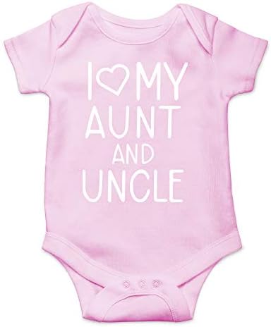 אני אוהב את דודתי ודודי - מתנות לאחייניות ואחיינים - תינוק חמוד מקשה אחת לתינוק בגד גוף