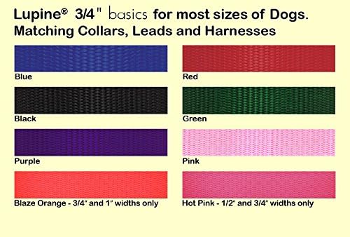 יסודות לופינפט 3/4 רצועת צווארון הכלה ורודה 12-17 לכלבים קטנים עד בינוניים