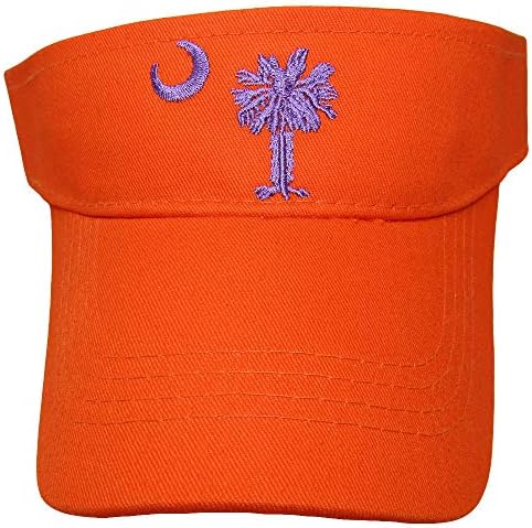 סופרסטור סיטונאי אמריקאי דרום קרוליינה כתום עם כובע כובע סגול וירח סגול