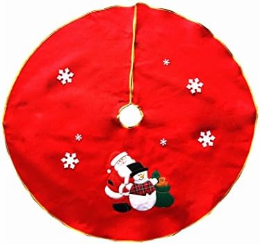 חצאית עץ חג המולד של JKLCOM קישוט מחצלת למסיבת חג חג המולד סנטה שלג