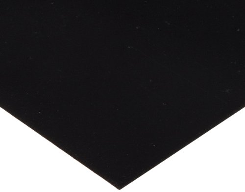 ציר PVC Shim, סדין שטוח, שחור, 0.0125 עובי, רוחב 25, אורך 50
