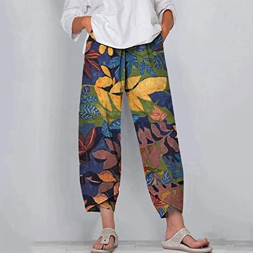 Miashui עסקים מזדמנים מכנסי נשים 12 מותניים קצרים רגל מכנסיים מודפסים מכנסיים מכנסיים מכנסיים נשים דמות מזדמנת