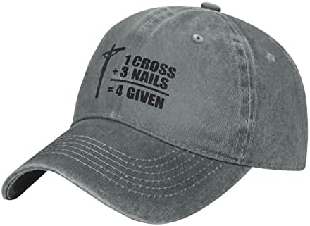 צלב אחד שלוש ציפורניים ארבע כובע נתון גברים נשים כובעי קאובוי כותנה גולף כותנה Sunhat חידוש וינטג 'כובע עמוק הת'ר