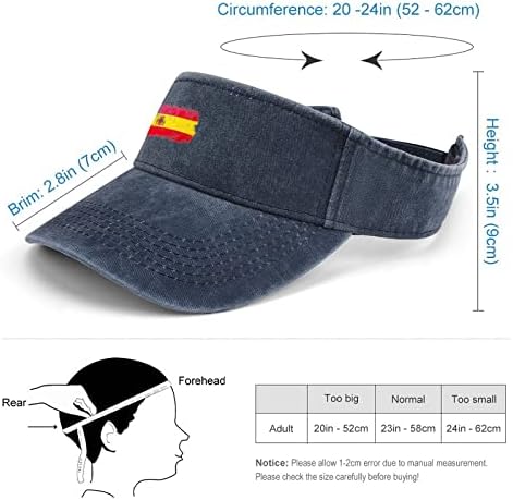 גראנג 'דגל ספרד ג' ינס כובע דולפים מגבעת ספורט מגן מתכוונן לנשים גברים