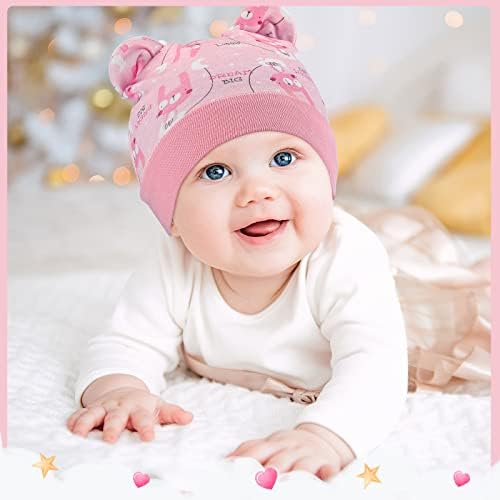 Geyoga 9 חתיכות כובע תינוק בן יומו דוב אוזניים כובעי תינוק