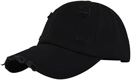גברים ונשים ג ' ינס רטרו שטף וישנים נהרס כובע מצחיה מוצק צבע בייסבול כובע צעיפי עבור נשים