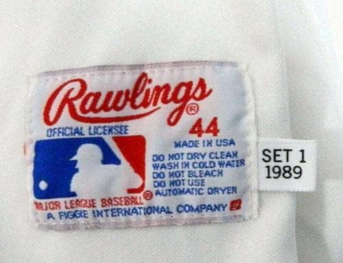 1989 אנג'לס קליפורניה שרמן קורבט 36 משחק הונפק גופיה לבנה ASG תיקון 38 - משחק השתמשו ב- MLB גופיות