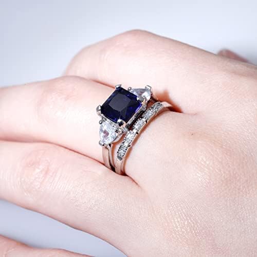 2023 תכשיטי טבעת חדשים לנשים תכשיטים אבן כחולה מעורב זירקון טבעת עגולה טבעות טבעות בהירות טבעות שרף אקריליק