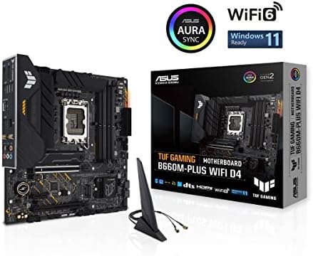 Asus Tuf Gaming B660M- פלוס WiFi D4 Intel LGA 1700 MICRO ATX DDR4 לוח האם
