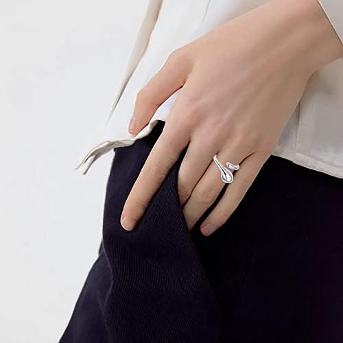 טבעת זאב טבעות מתכווננות תכשיטי אופנה כסף תכשיטי נירוסטה טבעות נשים אהבה עצמית טבעת לב