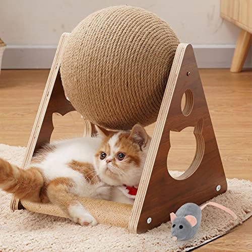 קופרו חתול גרוד גרדן צעצוע מקורה חתולי גורים, עם טבע סיסל ועץ חתול דברים עם כדור & מגבר; תרגיל גלגל ללא נייר