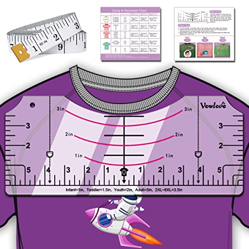 מדריך סרגל Tshirt ויניל יישור: סרגל חולצת טריקו עיצובים עיצובים כלי יישור מספקים ויניל העברת חום