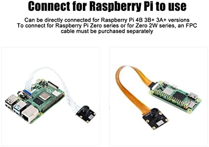HILITAND למצלמת PI של Raspberry Pi, HD 1MP OV9281 חיישן מודול מצלמת מיקוד קבוע עם זווית רחבה של 120 מעלות עבור Raspberry