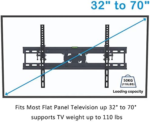 עמדת הרכבה על קיר נירוסטה לרוב טלוויזיות מעוקלות שטוחות, סוגריים קיר של 32-70 אינץ