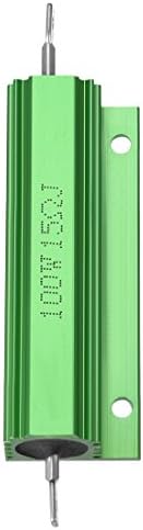 uxcell® אלומיניום נגן 100W 15W 15 אוהם ירוק לירוק לממיר החלפת LED 100W 15RJ