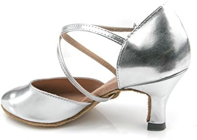 נעלי Bluebell בעבודת יד סלסה תחרות חתונות של נשים נעלי ריקוד Pheme 2.5 עקב - כסף