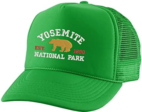 יוסמיטי לאומי פרק רקום נהג משאית כובע רקמת דוב ארצות הברית לאומי פרק שירות כובע