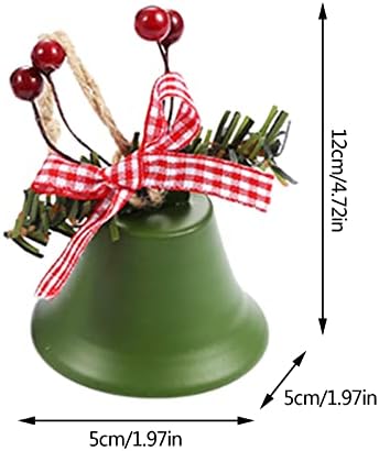 קישוט פעמון מותאם אישית ג'ינגל פעמון קישוט לחג המולד קישוט עץ קישוט תליונים דקורטיביים אדומים בובות ג'ינגל עץ חג