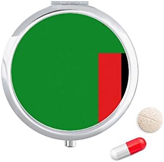 זמביה לאומי דגל אפריקה המדינה גלולת מקרה כיס רפואת אחסון תיבת מיכל מתקן
