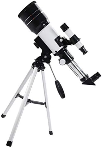 מצלמת טבעת UKCOCO חיצונית מצלמה חיצונית מקורה טלסקופ נסיעות עם חצובה מתכווננת, טלסקופ רפרקטור אסטרונומיה 70 ממ