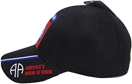 צבא ארצות הברית 82 משמר הכבוד המוטס רקום כובע בייסבול שחור