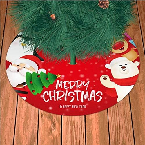 קישוט חצאית עץ חג המולד בקוטר 39 אינץ 'עץ חג המולד קישוט תחתון זכוכית עצי חג המולד קישוטים