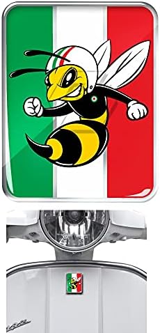 Rafcar עבור Vespa Logo מדבקות תג קדמי שכבת כיסוי איטלקית דגל איטלקי Mio Wasp 3D מדבקות מדבקה GTS GT ET PX