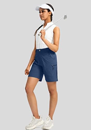 מכנסי מטען לנשים בוויודיה 7 אינץ 'עם כיסים מכנסיים קצרים קלים יבש מהיר לנשים מכנסי קיץ מזדמנים של נשים גולף