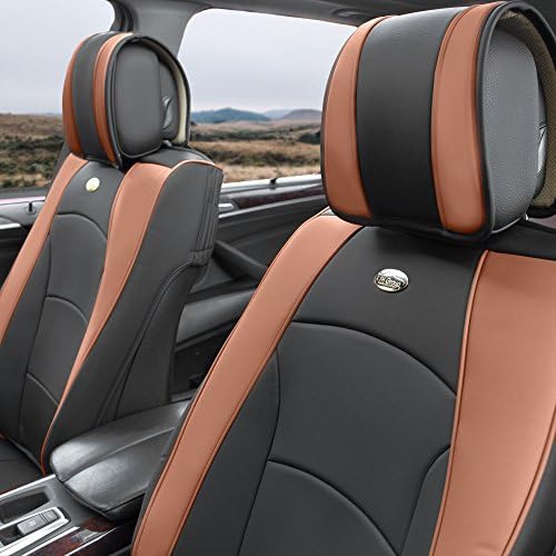 קבוצת FH Ultra Comfort הכי טוב כריות מושב עור דמוי עור למערכת קדמית עם מתנה - התאמה אוניברסלית למשאיות ורכבי שטח של מכוניות