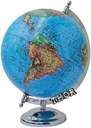 גלובוס דקורטיבי עולמי עולמי ימי גלובוס דקורטיבי עם בסיס עולם עולמי שמיים כחולים 8 אינץ 'כפרי וינטג' מתנות לעיצוב