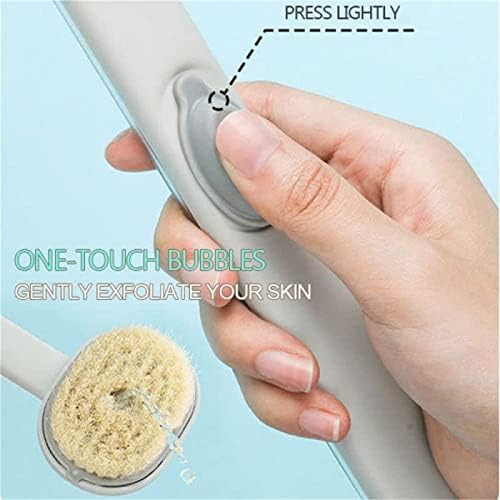 VEFSU ידית ארוכה מברשת אמבטיה נוזלית רב -תפקודית אחורית ניתנת לניתוק מקלחת מקלחת מקלחת מברשות מברשות קרצוף עם