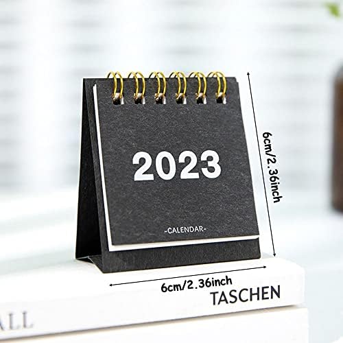 לוחות שנה של Homesogood Mini 2023 מארגן אג'נדה שנתי אביזרי משרד אביזרים לוח שנה מרענן צבע מוצק פשוט מתכנן מתזמן יומי מתכנן
