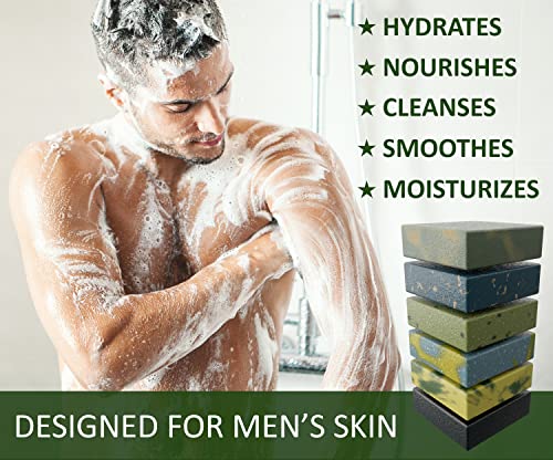 טבעי אמריקאי אלמנטים גברים בר סבון- כל טבעי, טבע ריחות, שמני אתריים, אורגני חמאת שיאה – אין כימיקלים מזיקים