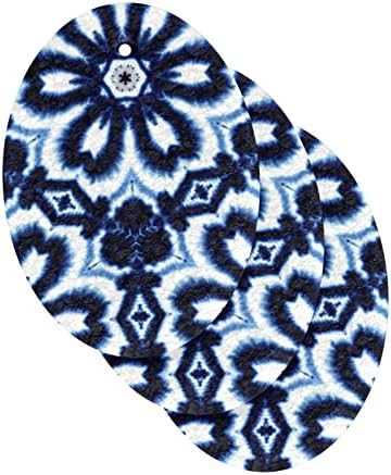 Alaza Nacy עניבה כחולה צבע חיננית פרח ספוגים טבעיים ספוג תאית מטבח לספוג למנות שטיפת אמבטיה וניקוי משק בית,
