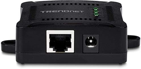 Trendnet Gigabit Poe Splitter, 1 x יציאת קלט Gigabit POE, 1 x יציאת פלט ג'יגה-בייט, שחור, TPE-104GS