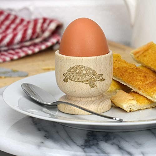 אזידה ' צב ' כוס ביצה מעץ