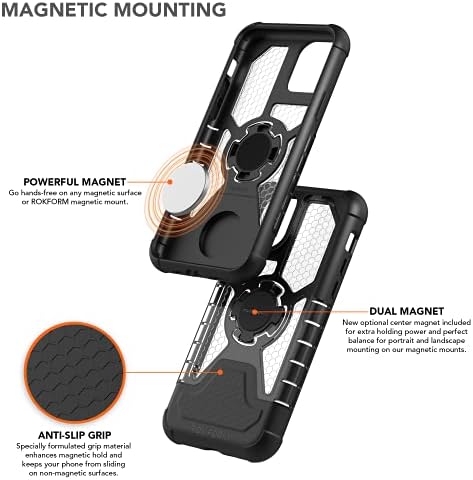 ROKFORM - iPhone 11 Pro Max Crystal Case + Mount Mount Mount Mount tehan for Car, משאית או טנדר
