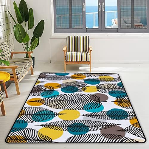 זוחל שטיח מקורה משחק מחצלת עלים דקורטיביים לסלון חדר שינה חינוכי משתלת שטיח שטיח שטיח 72x48 אינץ '