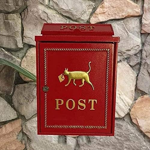 תיבת דואר מודרנית תיבת דואר מודרנית, תיבת משלוח חיצונית רכוב קיר נעילה תיבת חבילה תיבת דואר תיבות חלודה והוכחת מים אנכית