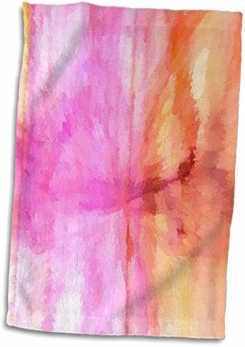 3D Rose Tye Dye מגבת ורודה, 15 x 22