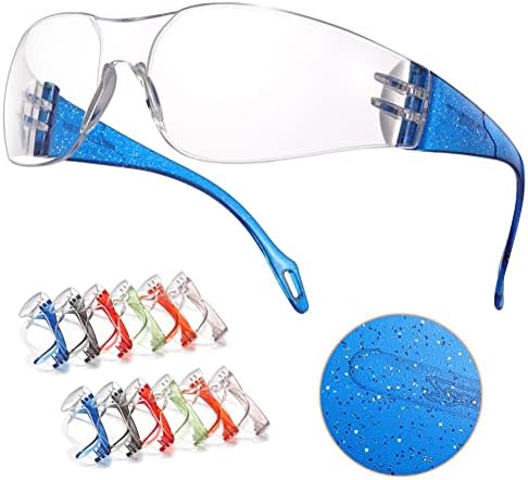 28 משקפי בטיחות אריזים משקפי מגן אנטי-סקרט של קריסטל צלול